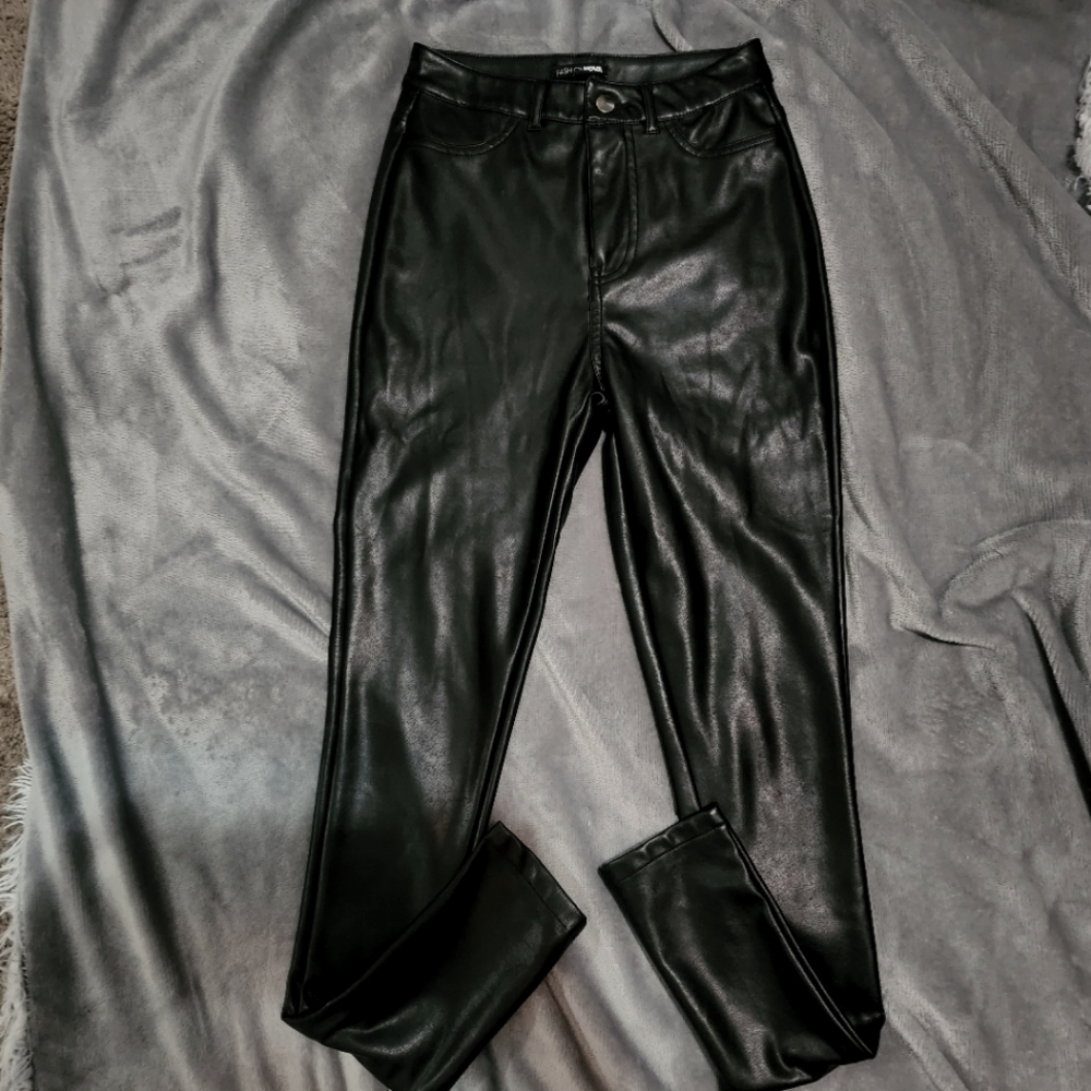 genuine leather pants